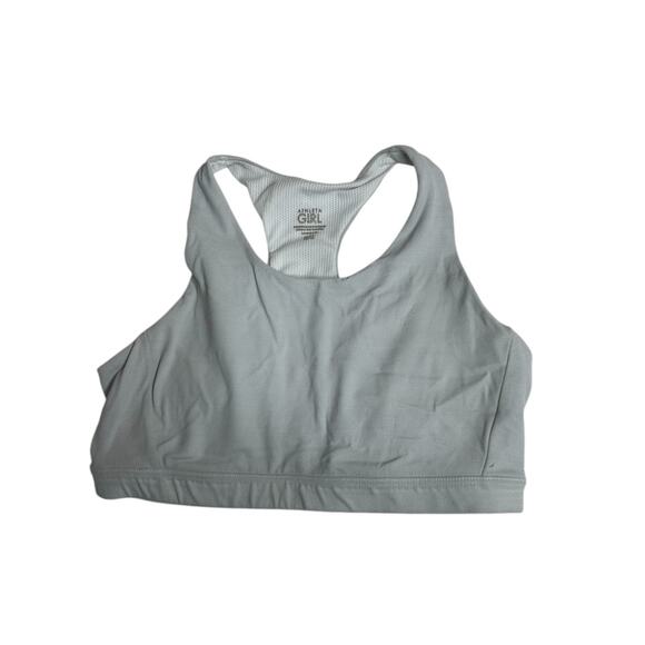 Athleta GIRL Gray Padded Racerback Sports Bra Size XL 14 - Picture 1 of 4